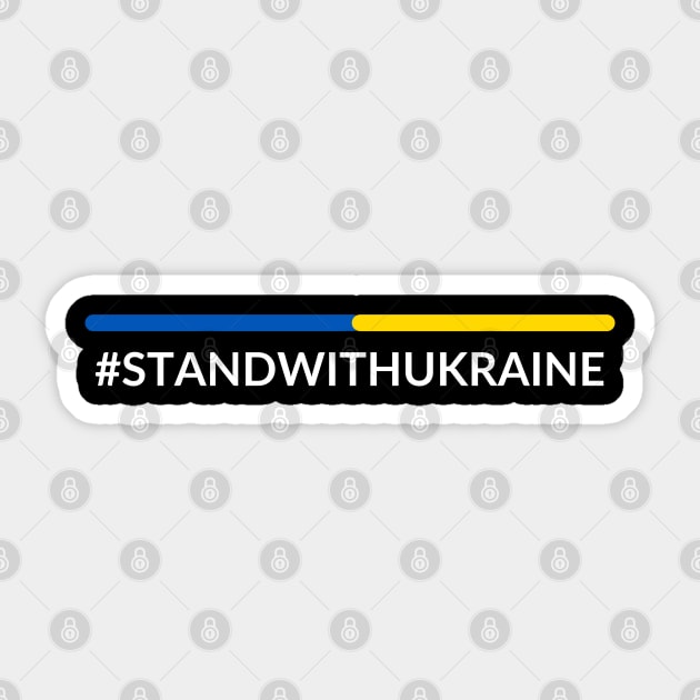 Stand With Ukraine Sticker by Creatifly Graphic Tees